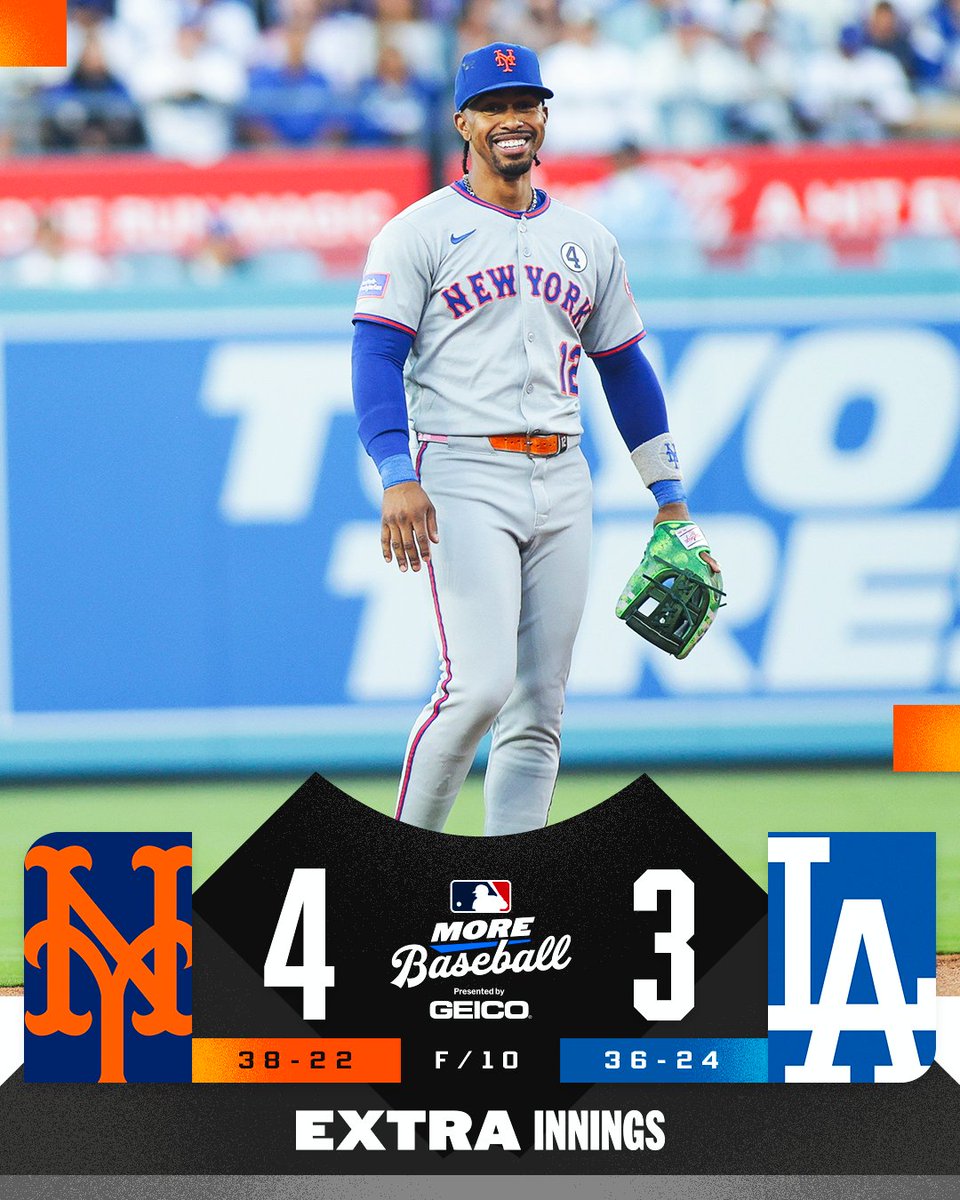 The <a href="/Mets/">New York Mets</a> win their 27th straight game in which Francisco Lindor hits a home run.

(MLB x GEICO)