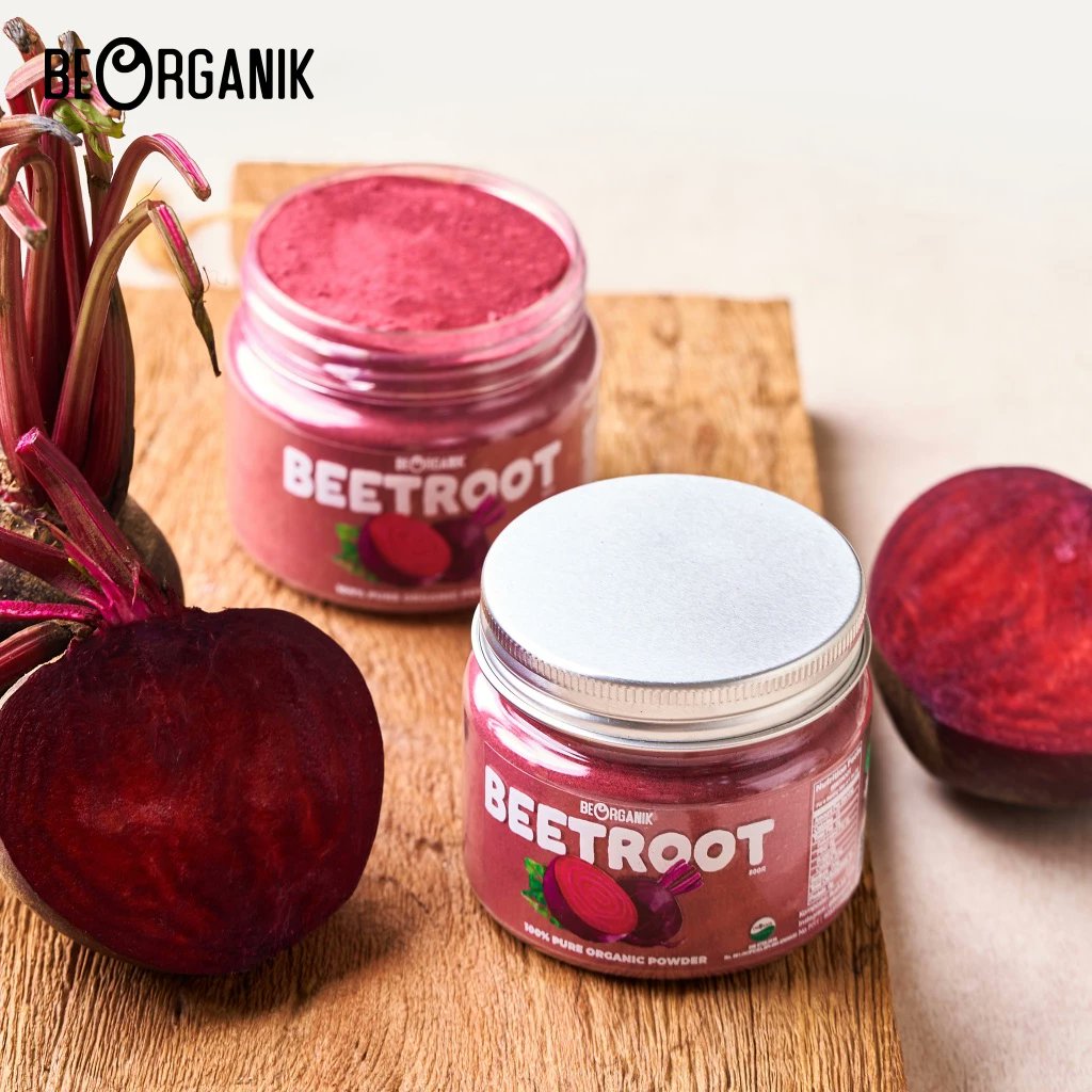 gadisrembulan_'s tweet image. Tambahkan power dari alam ke harimu! 💪❤️ Beorganik Beetroot Powder 80gr ini 100% bubuk bit murni, kaya nitrat &amp;amp; antioksidan. Bisa jadi boost energi minuman &amp;amp; pewarna alami makanan Anda! 

tinyurl.com/BOBeetrootP

#BeetrootPowder #Beorganik #HealthyLiving