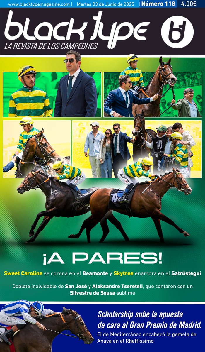 Black Type (@black_type_mag) on Twitter photo ¡A pares! Sweet Caroline y Skytree ganan en el Beamonte-Oaks español y Satrústegui otorgando un doblete inolvidable a <a href="/tsereteli_a/">A. TSERETELI</a>, <a href="/Cuadra_SanJose/">Cuadra San José</a> y <a href="/SilvDSousa/">Silvestre de Sousa</a> en <a href="/HipodromoMadrid/">Hipódromo de La Zarzuela</a>. El triunfo de Scholarship en la principal preparatoria del Gran Premio de Madrid también tiene su ¡A pares! Sweet Caroline y Skytree ganan en el Beamonte-Oaks español y Satrústegui otorgando un doblete inolvidable a <a href="/tsereteli_a/">A. TSERETELI</a>, <a href="/Cuadra_SanJose/">Cuadra San José</a> y <a href="/SilvDSousa/">Silvestre de Sousa</a> en <a href="/HipodromoMadrid/">Hipódromo de La Zarzuela</a>. El triunfo de Scholarship en la principal preparatoria del Gran Premio de Madrid también tiene su