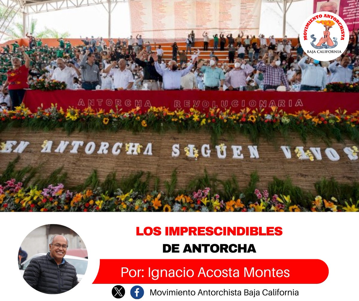 AntorchaBajaC's tweet photo. Te compartimos el artículo del dirigente de Antorcha en BC

Los imprescindibles de Antorcha

@ignacioambc 

https://t.co/ST2a8i8ez9 https://t.co/tIFGbE082T