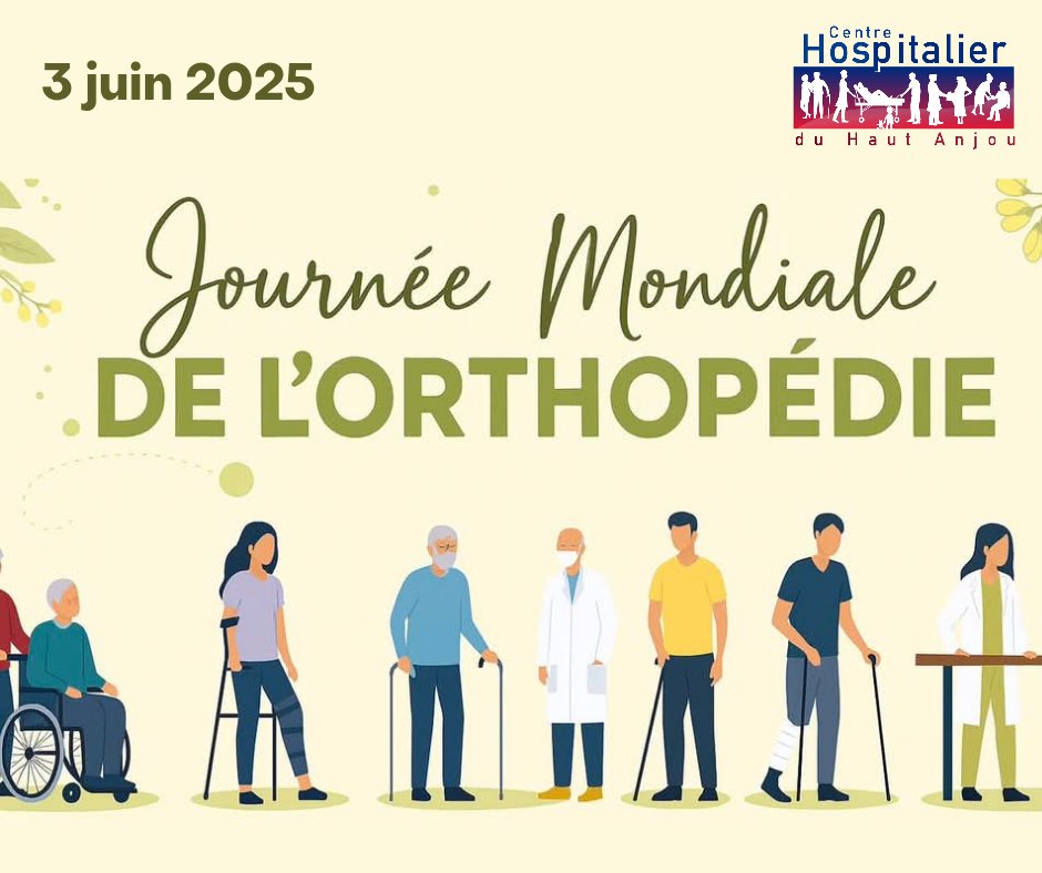 À l’occasion de la Journée mondiale de l’#orthopédie 🦴👨‍⚕️,le CHHA salue le travail de ses spécialistes de l’appareil locomoteur qui, chaque jour, soulagent, réparent et redonnent de la mobilité à des patients.

🙏 à ces pro au service de notre autonomie et de notre bien-être !