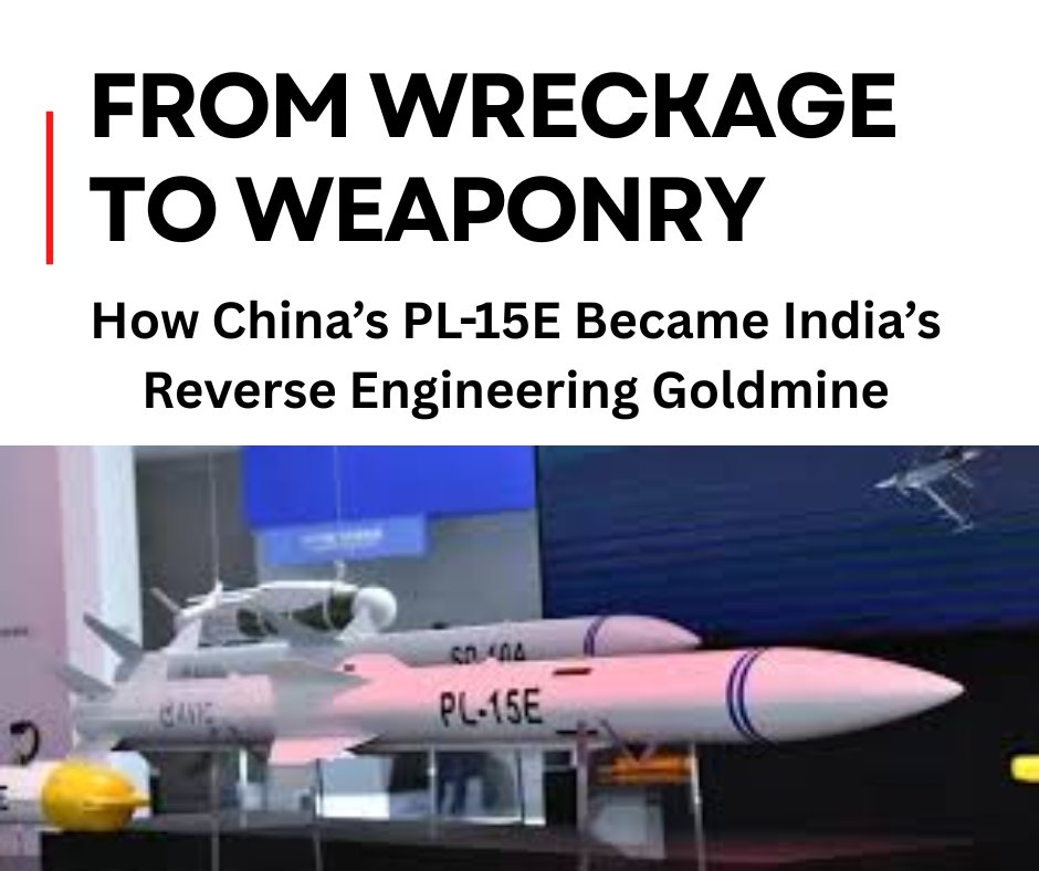 ict_post's tweet image. India just turned China&apos;s PL-15E missile into a masterclass in reverse engineering. With AI + debris from Punjab, DRDO may leapfrog missile tech. Not just copying—outsmarting. In modern war, the smartest wins. ictpost.com/from-technolog… 
#PL15E #Geopolitics #ICTpost