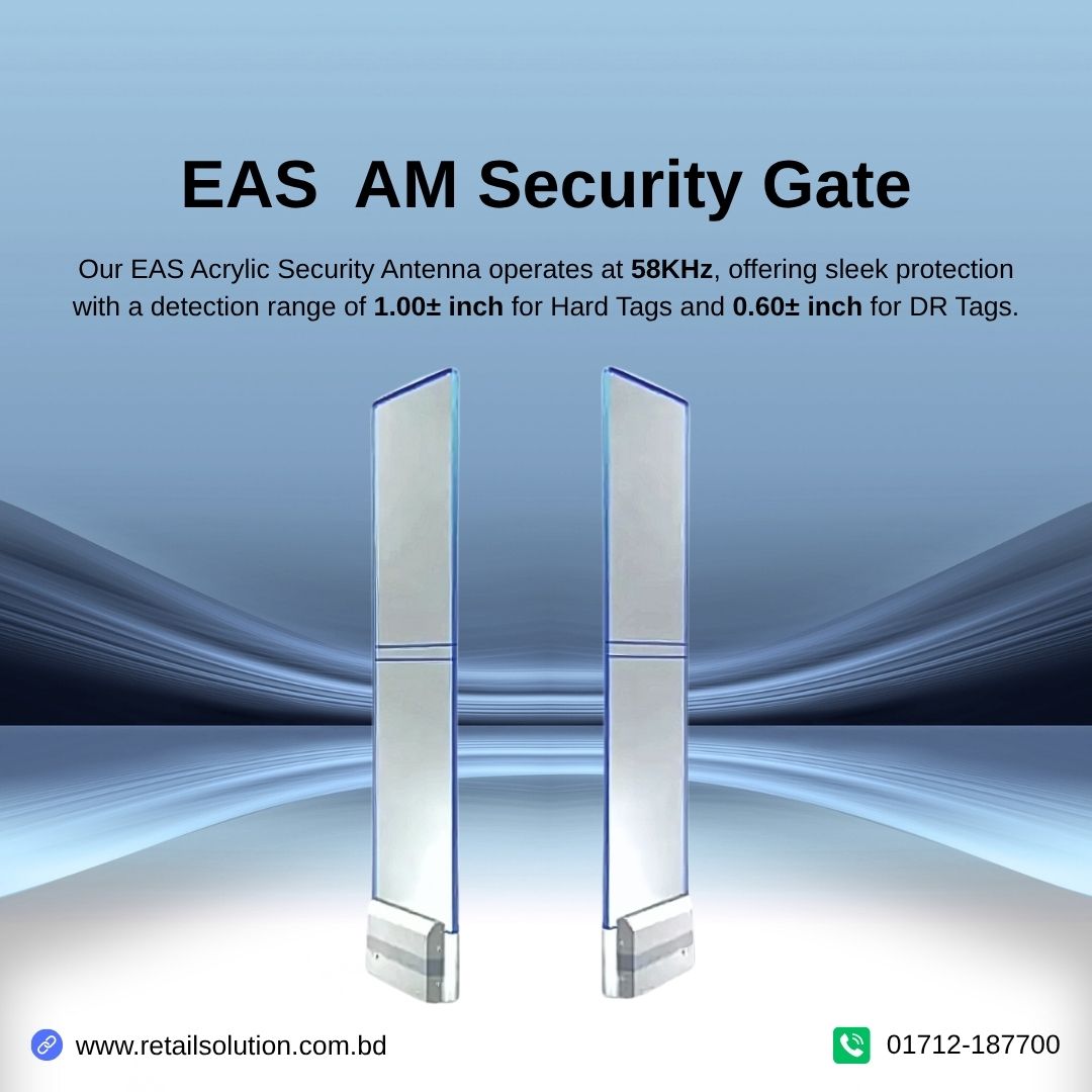 retail4solution's tweet image. EAS AM Security Gate - Professional Retail Protection
Sleek acrylic security antenna operating at 58KHz frequency for reliable theft prevention. 
📞 01712-187700 | 🌐 retailsolution.com.bd
#RetailSecurity #EASSecurity #AntiTheft #Megamallbd #BangladeshBusiness #RetailSolution