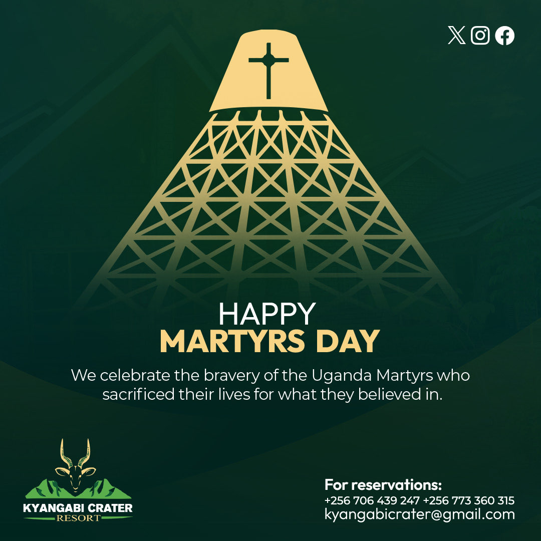 Kyangabi_Resort's tweet image. Honoring their sacrifice and faith for what they believed in.
Happy #MartyrsDay