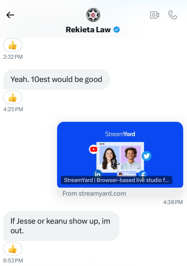 Quadfather PUSSIED out of bringing me and Keanu on because Nick specifically demanded he didn't. Nick was WATCHING PODAWFUL. 

Scared because he knew I had the bodycam!