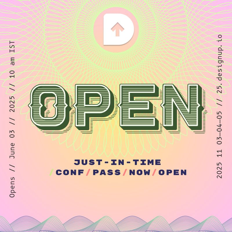 It’s OPEN! 💥 The road to #DesignUp2025 begins now -  our Just-In-Time Conf Pass is live. This year’s theme: The Design Currency — a lens to explore how we build, create value, and design better futures. Don’t wait — grab your pass! 25.designup.io