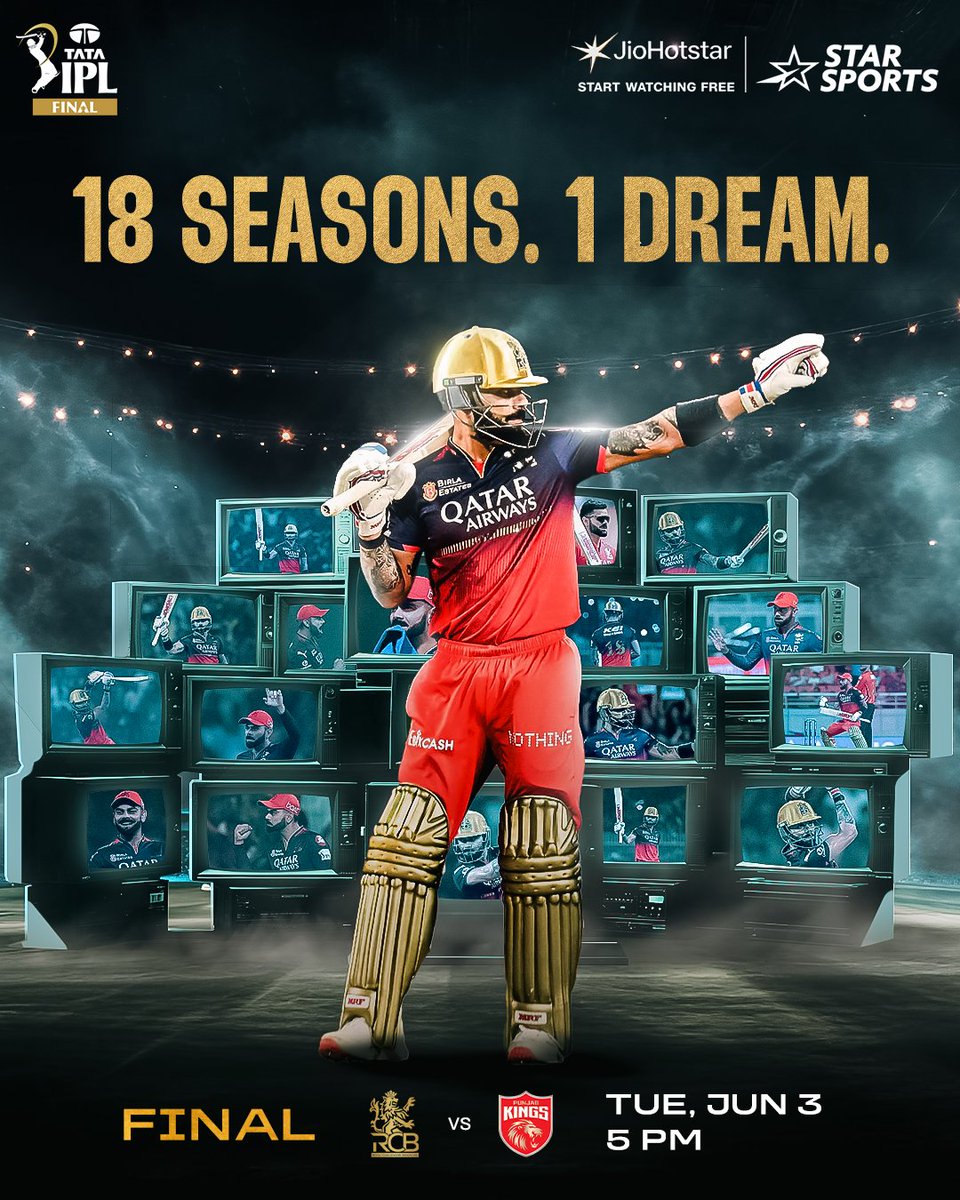 Cl saini (@clsaini1998) on Twitter photo आज ipl18 फाइनल कोन जीत रहा है ??
वैसे मुझे लगता है <a href="/RCBTweets/">Royal Challengers Bengaluru</a> जीत रहा है
और जीतना भी चाइये क्युकी
IPL-- 18th
और आज दिनांक क्या है.
03- 06 - 2025 or reasoning k हिसाब से
0+3+0+6+2+0+2+5 = 18
और आपको पता ही होगा 18 no jersey का <a href="/imVkohli/">Virat Kohli</a> #RCB ❤️
<a href="/jatinsapru/">Jatin Sapru</a> <a href="/harbhajan_singh/">Harbhajan Turbanator</a> आज ipl18 फाइनल कोन जीत रहा है ??
वैसे मुझे लगता है <a href="/RCBTweets/">Royal Challengers Bengaluru</a> जीत रहा है
और जीतना भी चाइये क्युकी
IPL-- 18th
और आज दिनांक क्या है.
03- 06 - 2025 or reasoning k हिसाब से
0+3+0+6+2+0+2+5 = 18
और आपको पता ही होगा 18 no jersey का <a href="/imVkohli/">Virat Kohli</a> #RCB ❤️
<a href="/jatinsapru/">Jatin Sapru</a> <a href="/harbhajan_singh/">Harbhajan Turbanator</a>