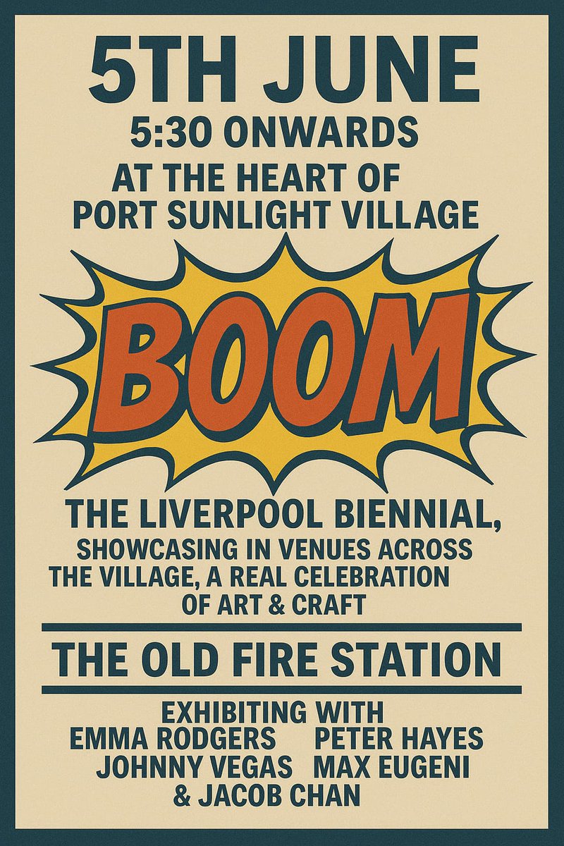 Emma Rodgers (@emmarodgersart) on Twitter photo 5th June, 6pm #TheOldFireStation, heart of the opening of The Independent Liverpool Bienalle. Amazing venues across <a href="/PortSunlight/">Port Sunlight Village Trust</a> filled with arts & events,real celebration of independent bieannle & the village. Artists including <a href="/JohnnyVegasReal/">Johnny Vegas</a> Peter Hayes,MaxEugeni JacobChan 5th June, 6pm #TheOldFireStation, heart of the opening of The Independent Liverpool Bienalle. Amazing venues across <a href="/PortSunlight/">Port Sunlight Village Trust</a> filled with arts & events,real celebration of independent bieannle & the village. Artists including <a href="/JohnnyVegasReal/">Johnny Vegas</a> Peter Hayes,MaxEugeni JacobChan