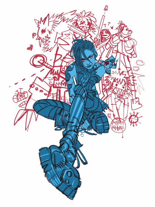 Qimang2's tweet photo. @arcaneshow My fanart from three years ago，Why are they so similar🤨 https://t.co/9fhOWCwdKN
