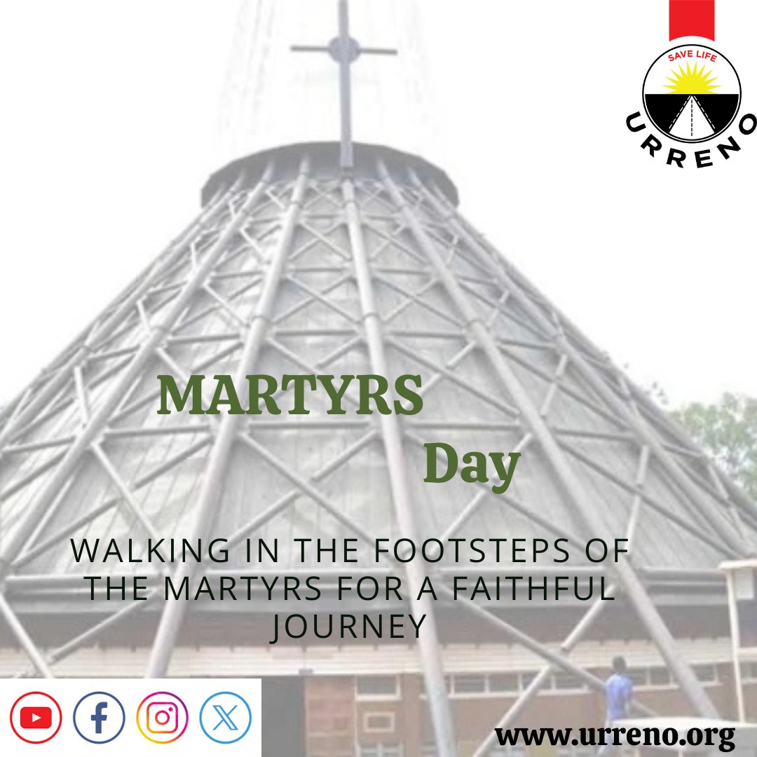 On Uganda Martyrs Day, we honor the courage and faith of the martyrs who stood firm in their beliefs. Their sacrifice inspires us to live with purpose and resilience. 🇺🇬🙏 #UgandaMartyrsDay