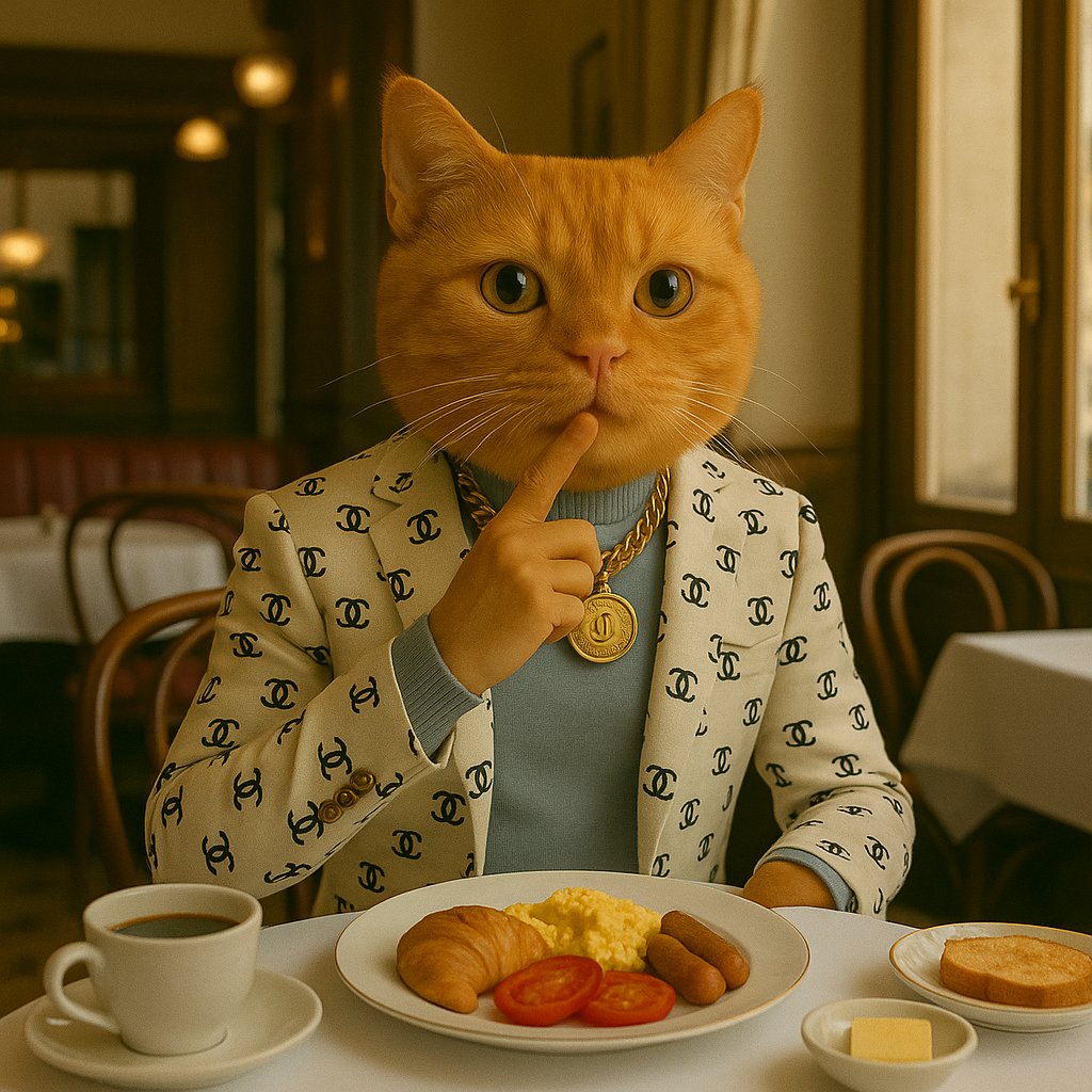 catchanel_meme's tweet photo. Meow is his language, luxury is his lifestyle https://t.co/pvEDCAMtxp