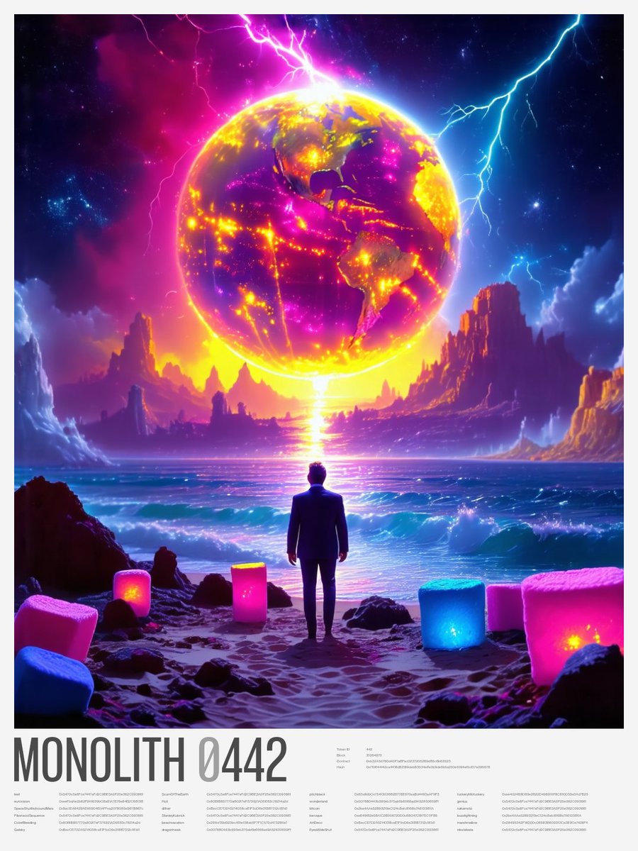 🆕 Monolith #442
mnlth.ai/token/442