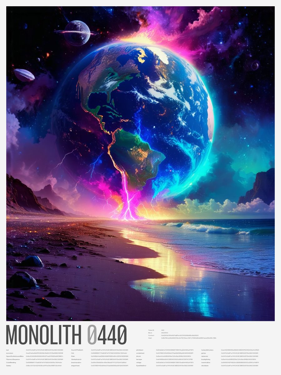 🆕 Monolith #440
mnlth.ai/token/440