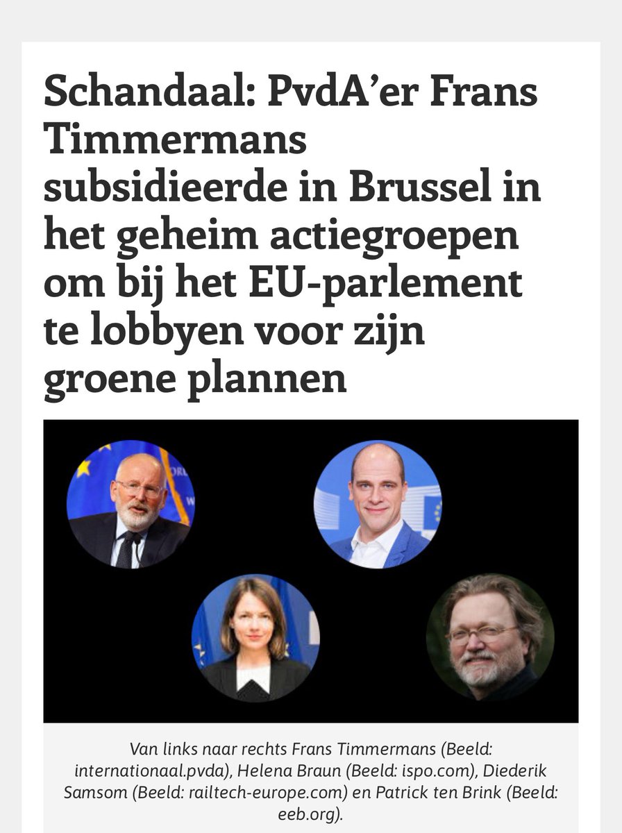 Laat dit rondgaan beste volgers, want dat gaat de doofpot in.