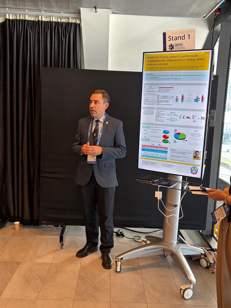 Durante el día de hoy, seguimos teniendo presencia en el congreso con:

▫️Defensa de pósters.

-Alberto Hernandez Tejedor

-Sara Isabel Montero

-Isabel Casado Florez

-Rosa Suárez Bustamante

-Javier Ramos Tellez

-Adrián Ruiz Moro

-Israel García Rodríguez

#EMS2025