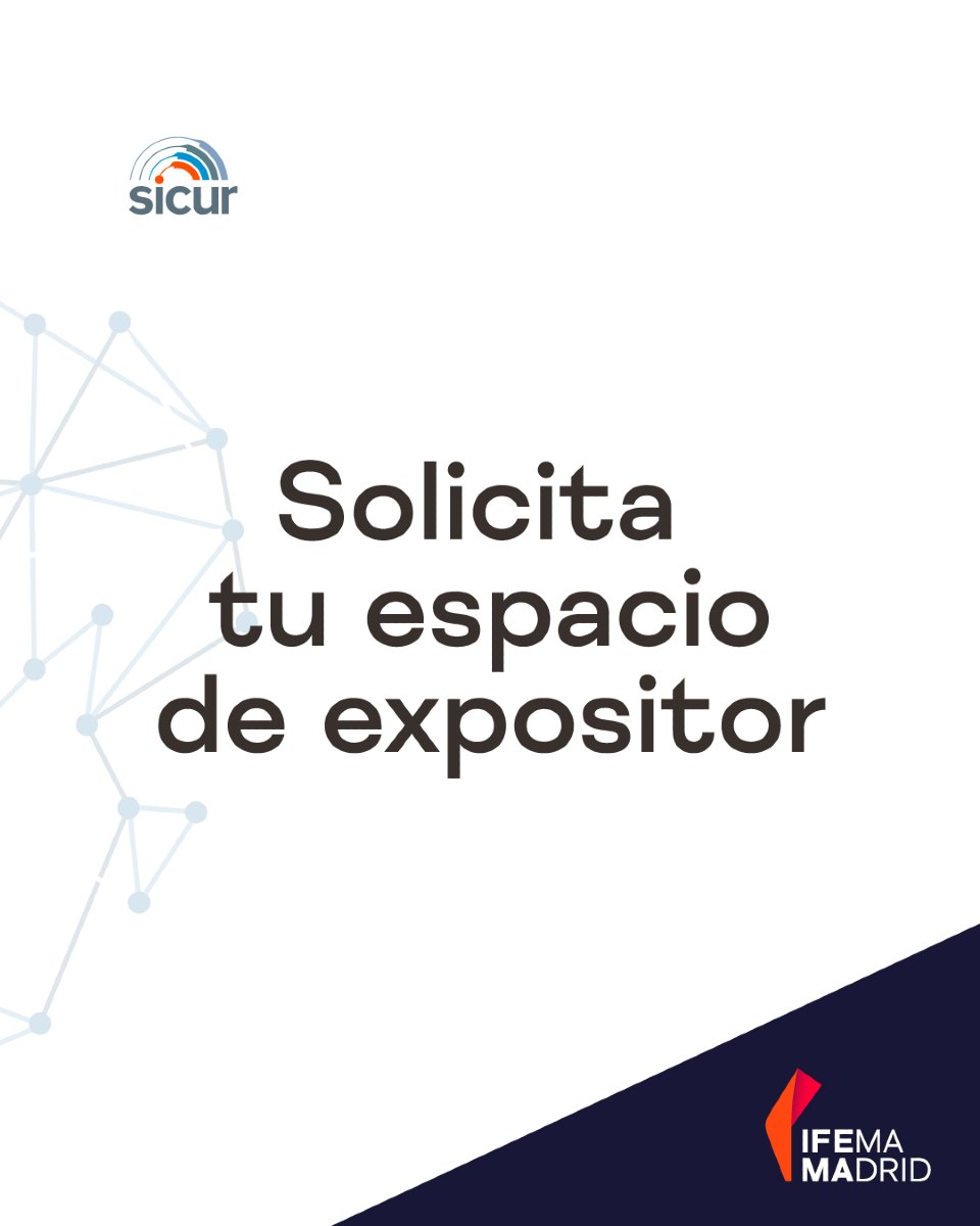 SICUR (@sicur_) on Twitter photo 📣 ¡Abierto el registro de expositores para #SICUR26! Del 24 al 27 de febrero de 2026, vuelve a <a href="/IFEMA/">IFEMA MADRID</a> MADRID el gran evento internacional de la seguridad. Conecta con profesionales, presenta tus novedades y potencia tu marca.
👉 Solicita tu espacio: ifema.es/sicur/exposito… 📣 ¡Abierto el registro de expositores para #SICUR26! Del 24 al 27 de febrero de 2026, vuelve a <a href="/IFEMA/">IFEMA MADRID</a> MADRID el gran evento internacional de la seguridad. Conecta con profesionales, presenta tus novedades y potencia tu marca.
👉 Solicita tu espacio: ifema.es/sicur/exposito…