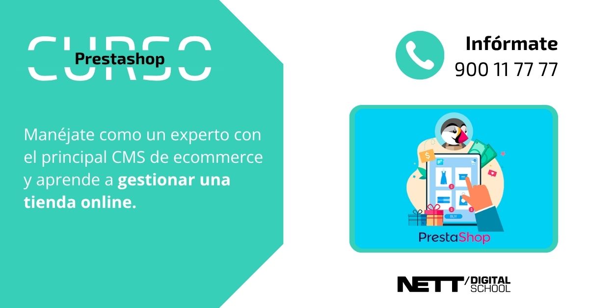 ¡Impulsa tu tienda online con PrestaShop! 🛒💻

Aprende a crear y optimizar tu ecommerce con este curso completo. 🌍✨
👉 nettdigitalschool.com/cursos/curso-d…
#VentaOnline #NegociosDigitales #MarketingDigital