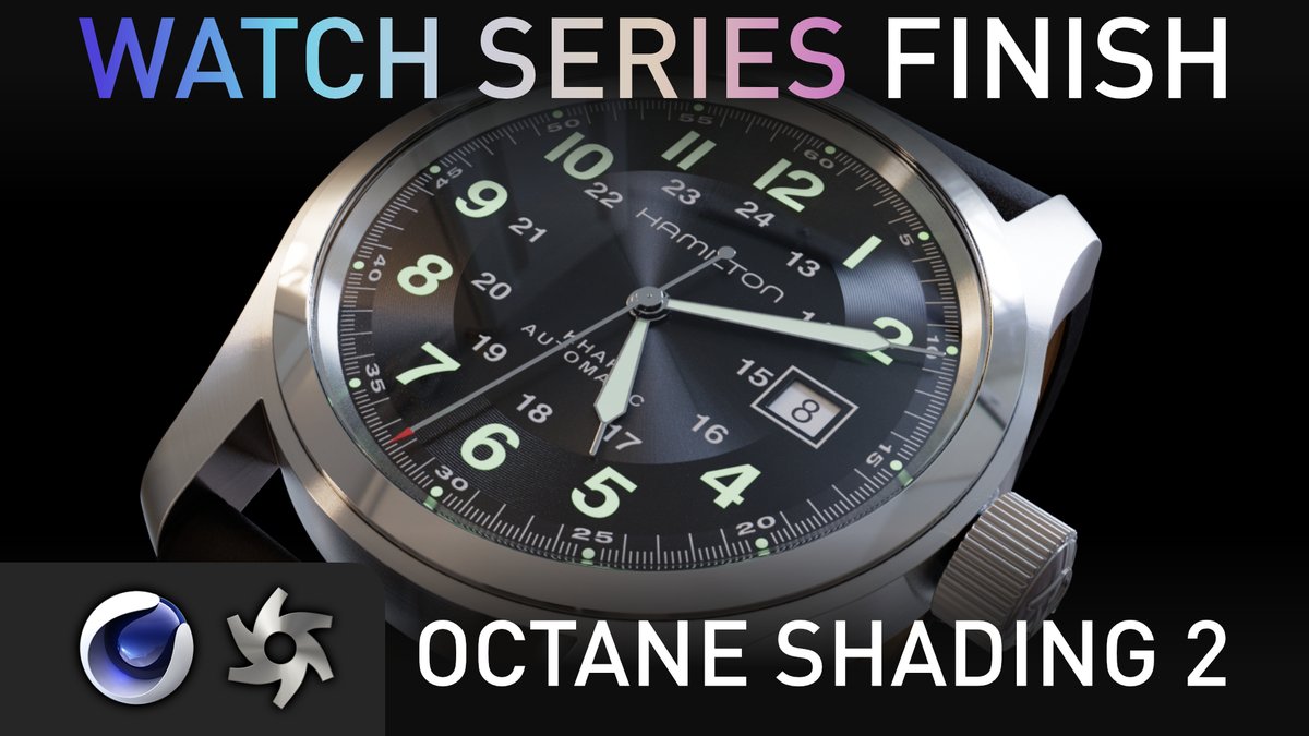 RaphaelRau's tweet image. Tuesday is the new Tut release day now:
This also marks the end of the Watch-Series!

youtu.be/8yLnfZ-LoNU

Find out how to shade the Watch-Face and the Engravings on the back to get your finished shaded watch!

@OTOY @MaxonVFX #octanerender #shading