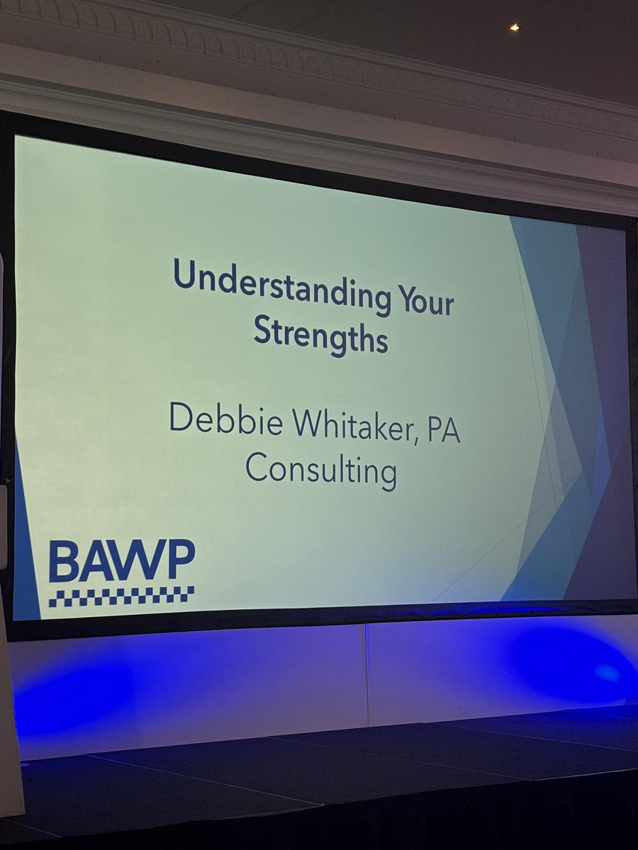 BAWP (@bawpuk) on Twitter photo Welcoming Debbie (not to the stage this time as she is in the audience talking!)
Talking about strengths and understanding them to reach your potential
Thank you to our sponsors <a href="/PA_Consulting/">PA Consulting</a> Welcoming Debbie (not to the stage this time as she is in the audience talking!)
Talking about strengths and understanding them to reach your potential
Thank you to our sponsors <a href="/PA_Consulting/">PA Consulting</a>