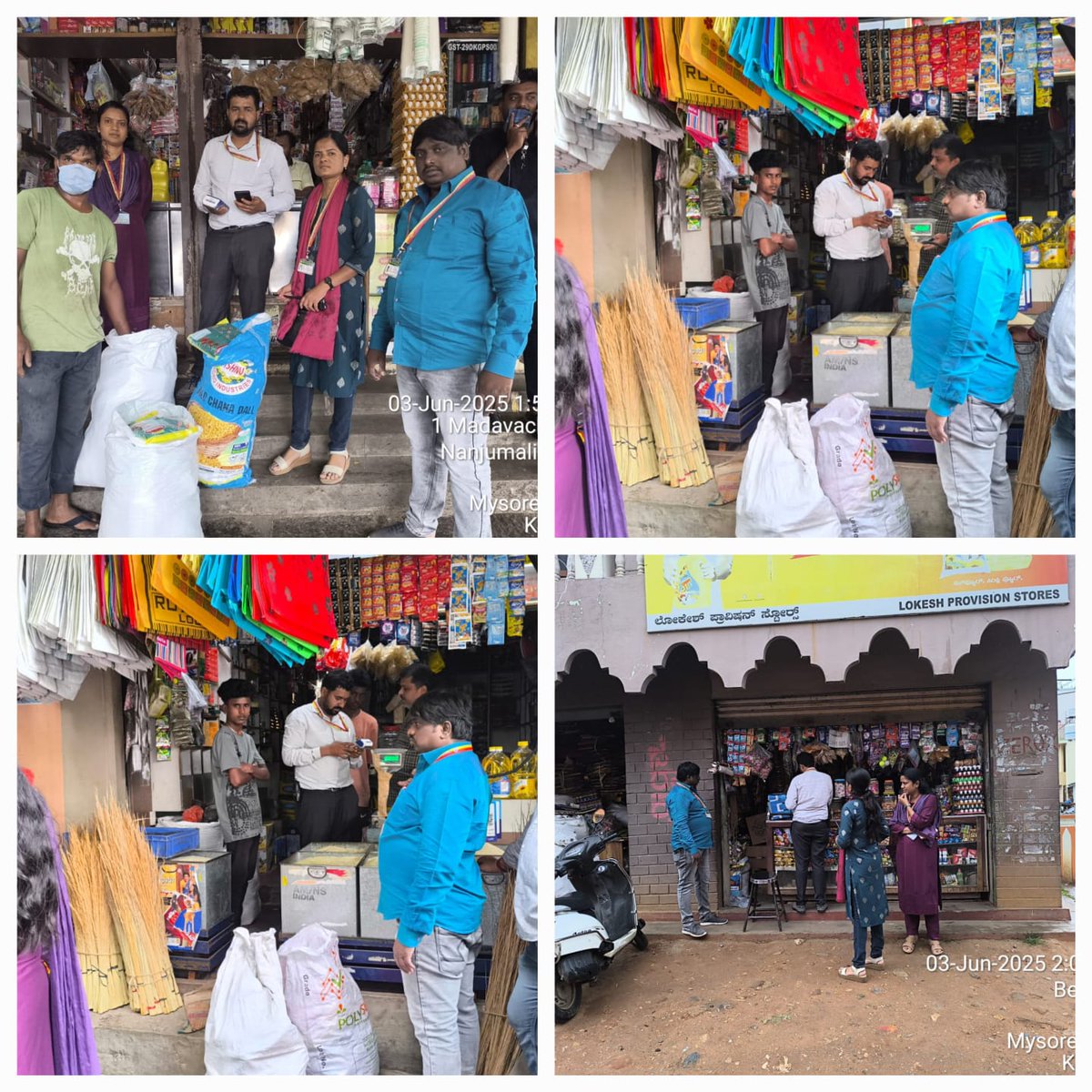 ಮೈಸೂರು ಮಹಾನಗರ ಪಾಲಿಕೆಯ ವಲಯ ಕಛೇರಿ-01 ವ್ಯಾಪ್ತಿಯಲ್ಲಿ ಬರುವ ವಾರ್ಡ್ ನಂ-49 ಮತ್ತು 55ರ ಅಂಗಡಿಗಳಗೆ ಭೇಟಿ ನೀಡಿ 125 ಕೆ.ಜಿ ನಿಷೇಧಿತ ಪ್ಲಾಸ್ಟಿಕ್ ವಸ್ತುಗಳನ್ನು ವಶಪಡಿಸಿಕೊಂಡು 31000/- ರೂ. ದಂಡ ವಿಧಿಸಲಾಗಿದೆ. ಈ ಸಂದರ್ಭದಲ್ಲಿ ಕು ಜ್ಯೋತಿ ಬಿ ಎಚ್, ಪರಿಸರ ಅಭಿಯಂತರರು, ಆರೋಗ್ಯ ನಿರೀಕ್ಷಕರರು ಹಾಜರಿದ್ದರು. #sbmurbangov