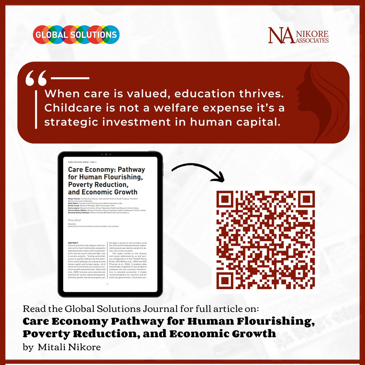 Nikore Associates (@naeconteam) on Twitter photo “When care is valued, education thrives.”
Childcare isn’t a welfare cost — it’s a strategic investment in human capital.
This #NEPWeek, we're highlighting our <a href="/glob_solutions/">Global Solutions Initiative</a> article, which links care work to education outcomes.
Read more: global-solutions-initiative.org/wp-content/upl…
#NEP2025 “When care is valued, education thrives.”
Childcare isn’t a welfare cost — it’s a strategic investment in human capital.
This #NEPWeek, we're highlighting our <a href="/glob_solutions/">Global Solutions Initiative</a> article, which links care work to education outcomes.
Read more: global-solutions-initiative.org/wp-content/upl…
#NEP2025