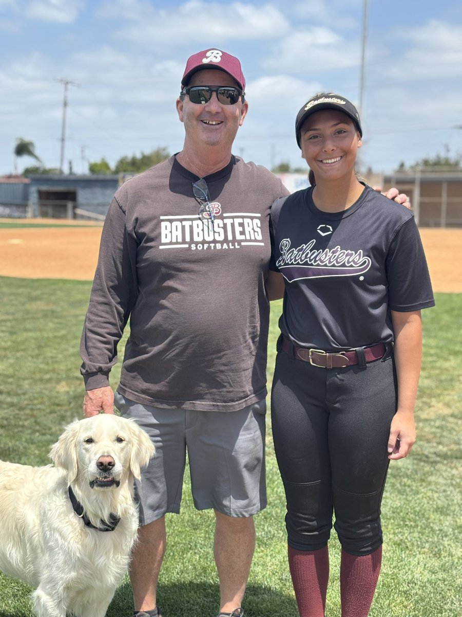Memorial Day weekend, I had the amazing opportunity to practice with the OC 18U Batbusters in California. It was such an incredible experience, I learned so much. I was able to see the areas I need to improve on, and I left feeling more motivated than ever to get better.