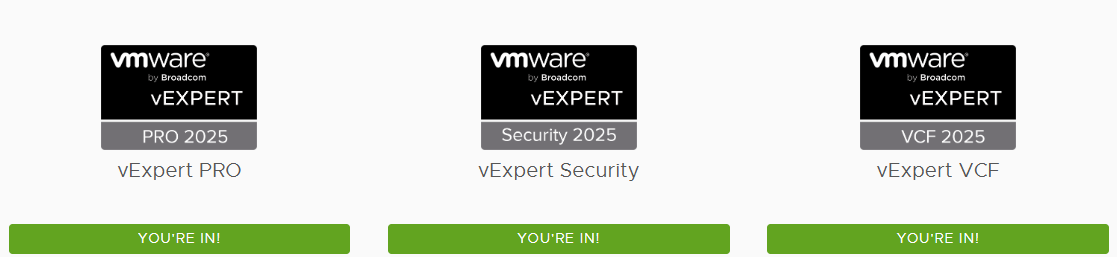 WaldemarPera's tweet image. Thanks to every member of the #vCommunity who allows me to share this collective space of knowledge. And thanks to @vCommunityGuy and the entire team at @VMware by @Broadcom , who makes this possible.

@VMwareCommunity #vExpert #vExpertVCF #vExpertSecuirty #vExpertPRO