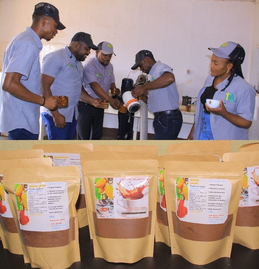 OnapacBeni's tweet photo. Faites comme eux ! Savourez un moment de douceur au Travail ou en Famille avec notre Cacao en poudre de qualité supérieure. Laissez-vous envoûter par son arôme intense qui éveillera tous vos sens. Faites le choix de la qualité et régalez vous avec notre Cacao en poudre délicieux. https://t.co/RjFY8A53uj
