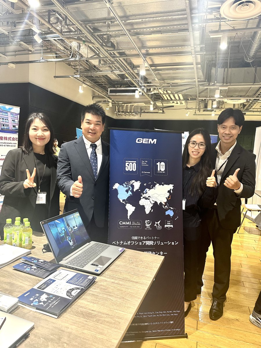 enterprise_gem's tweet photo. GEM was proud to join the first VADX Innovation Day in Tokyo, representing Vietnamese innovation and expanding our footprint in Japan’s tech landscape. Our demos drew strong interest, reflecting the shared focus on practical solutions with impact. #GEM #VADX #VietnamJapan https://t.co/BydBUR3ACW