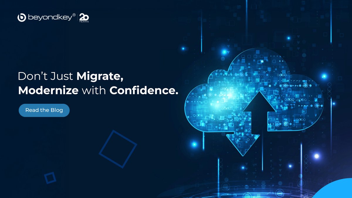 Cloud migration isn't just  moving data, it's about transforming how your business operates. Learn the right strategy, avoid common pitfalls, and migrate with confidence. Explore the complete guide now!
lnkd.in/db2ZhbQB
#CloudMigration #DigitalTransformation #BeyondKey