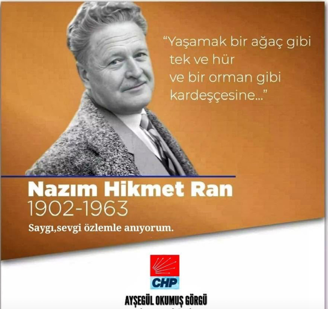 Dünya şairimizin anısına saygıyla…