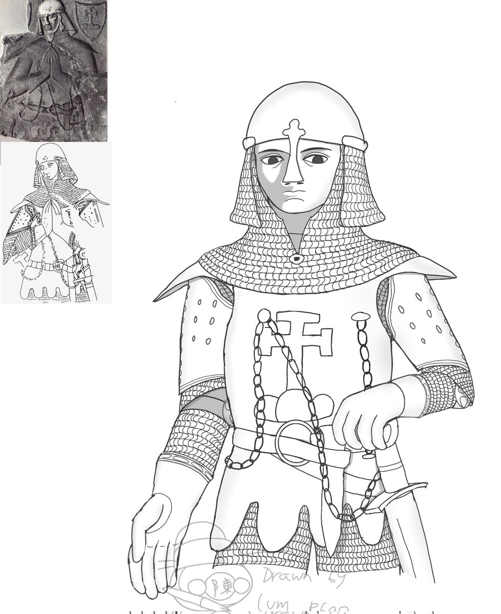 lum_phao's tweet image. Bernardino dei Baranzoni, c. 1345-50
The first out of a bunch of medieval drawings I plan on doing, this one would be but a primer (retention chains never again)