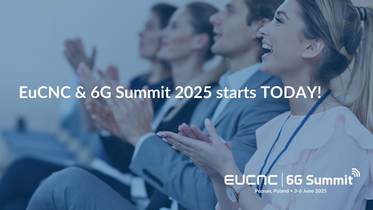 🚀 The EuCNC &amp; 6G Summit 2025 has officially kicked off TODAY in Poznań, Poland!

Get ready for a week full of innovation, networking, and the future of connectivity. 🌐

Join the conversation and #EuCNC25Welcome on social media!

Let’s make some noise! 🔊📱💬

#EuCNC25 #6GSummit
