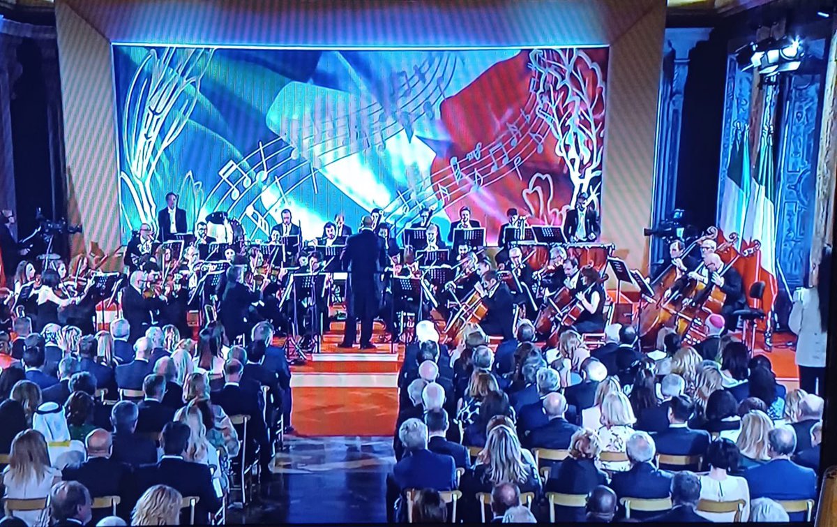 سمو السيد رئيس البعثة يشارك في حفل الاستقبال الذي أقامه رئيس الجمهورية الايطالية سيرجيو ماتاريللا بمناسبة العيد الوطني.