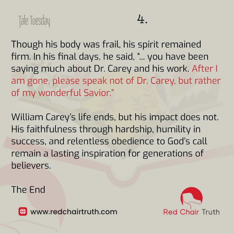 redchairtruth1's tweet image. #RedChairTruth #TaleTuesday #WilliamCarey #Endurance #Faith #RCT #ItaUdoh