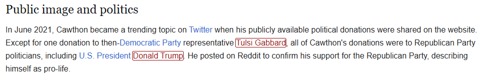 celebrating Pride by giving money to a Republican donor for a funny rabbit killer 🥰