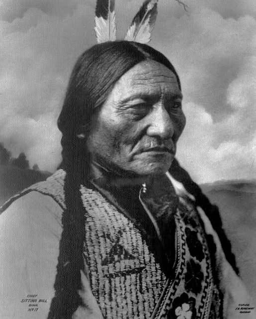 Chief Sitting Bull. Hunkpapa Lakota. 1895-1900. Photo by F. A. Rinehart.