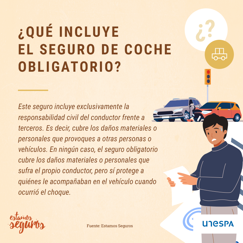 Si tienes un coche estás obligado por ley a tener un seguro de responsabilidad civil. Es lo que se conoce como seguro a terceros. ¿Pero qué incluye?
Lo explica <a href="/EstamosSeguros_/">Estamos Seguros</a>: grupomutua.info/FAQSeguroOblig…