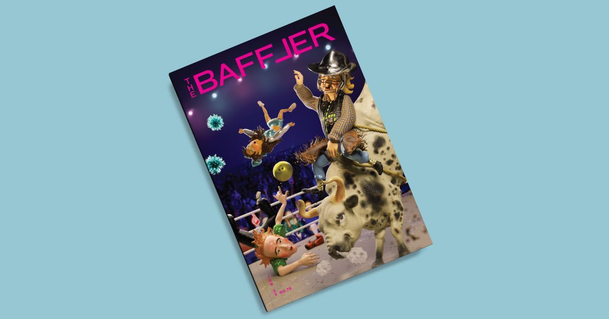 thebafflermag's tweet image. Baffler no. 79 is now available online and in print. “Player Haters” judges the state of American sportsmanship: the college ballers and bull riders, the GOATs and cheats of all kinds.
Start reading now.
thebaffler.com/issues/no-79