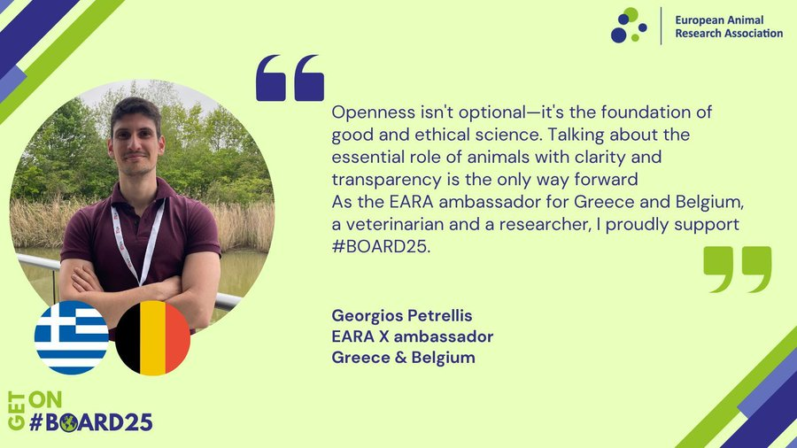 🔵Georgios Petrellis <a href="/GeoPetrellis/">Georgios Petrellis (He/Him)</a> , EARA X ambassadeur in België, doet mee aan #BOARD25 

🟢Georgios Petrellis, ambassadeur EARA X en Belgique, a rejoint la journée #BOARD25