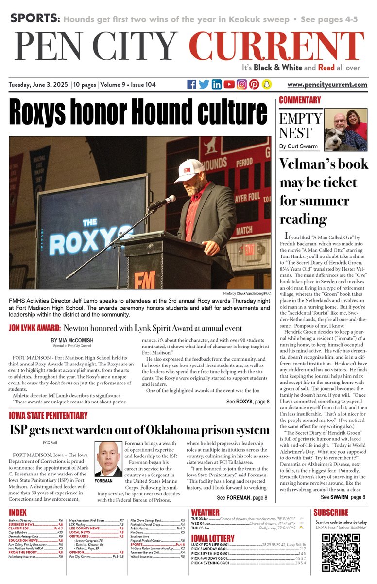 Tuesdays are twice as nice when you kick off your day with the latest Pen City Current. Read your FREE Tuesday paper at PenCityCurrent.com/eEditions. #ItsBlackAndWhiteAndReadAllOver #GetCurrentStayInformed #TwoForTuesday