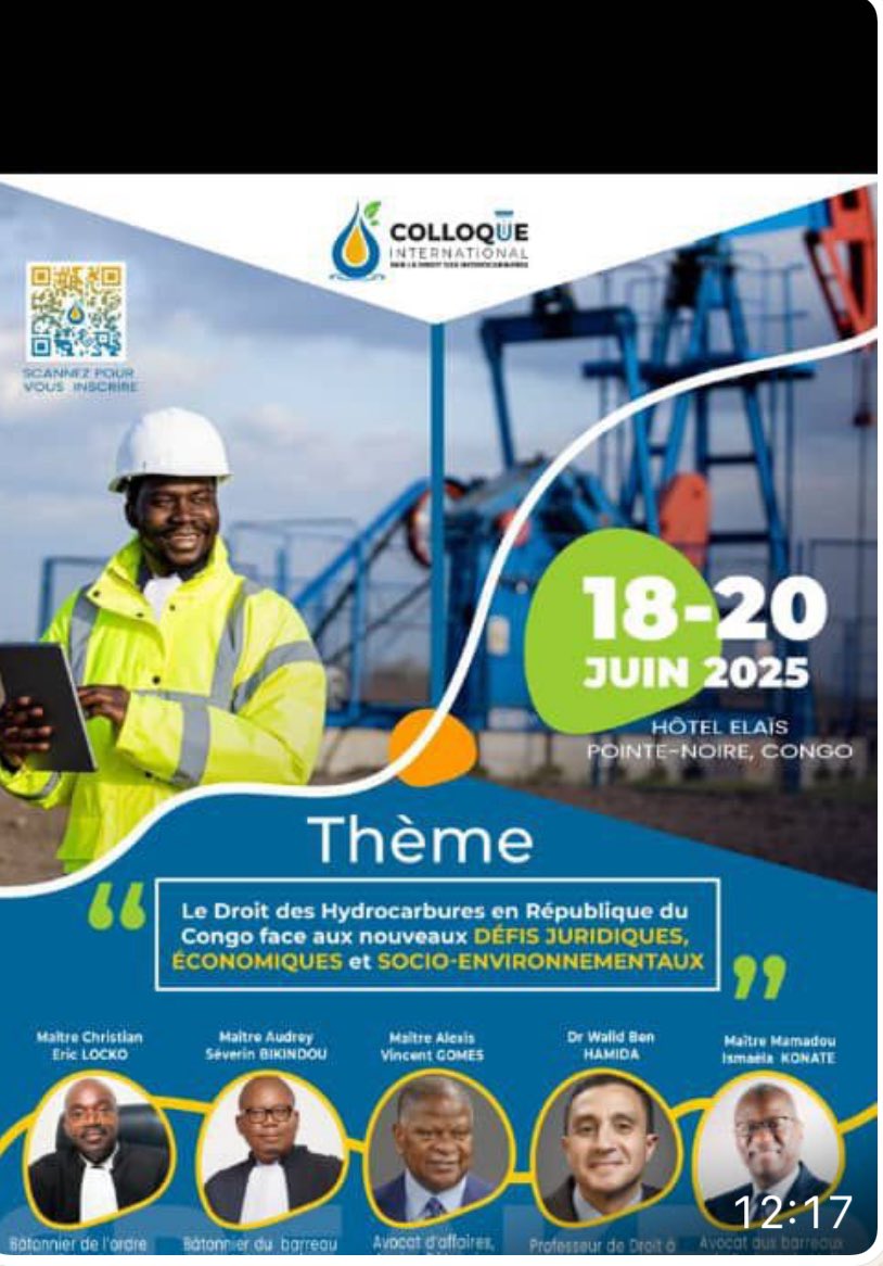 Mamadou Ismaila KONATE (@vieuxmko) on Twitter photo Sous l’égide du Barreau de Pointe-Noire, en rapport avec le Barreau national du Congo, en partenariat avec la Conférence internationale des barreaux de tradition juridique commune <a href="/CIB_Avocats/">Conférence Internationale des Barreaux (CIB)</a>, Monsieur le Professeur Walid BEN HAMIDA <a href="/walidbenhamida/">walid ben hamida</a> étant le directeur Sous l’égide du Barreau de Pointe-Noire, en rapport avec le Barreau national du Congo, en partenariat avec la Conférence internationale des barreaux de tradition juridique commune <a href="/CIB_Avocats/">Conférence Internationale des Barreaux (CIB)</a>, Monsieur le Professeur Walid BEN HAMIDA <a href="/walidbenhamida/">walid ben hamida</a> étant le directeur