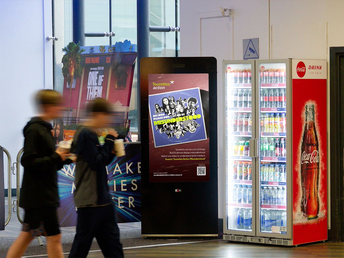 Thanks to the support of KBH Group, our Misunderstood posters are now up in cinemas across the UK

Check the full list of locations here: buff.ly/KOejXAF 

If you spot one, take a photo and send it to us at campaigns@tourettes-action.org.uk.