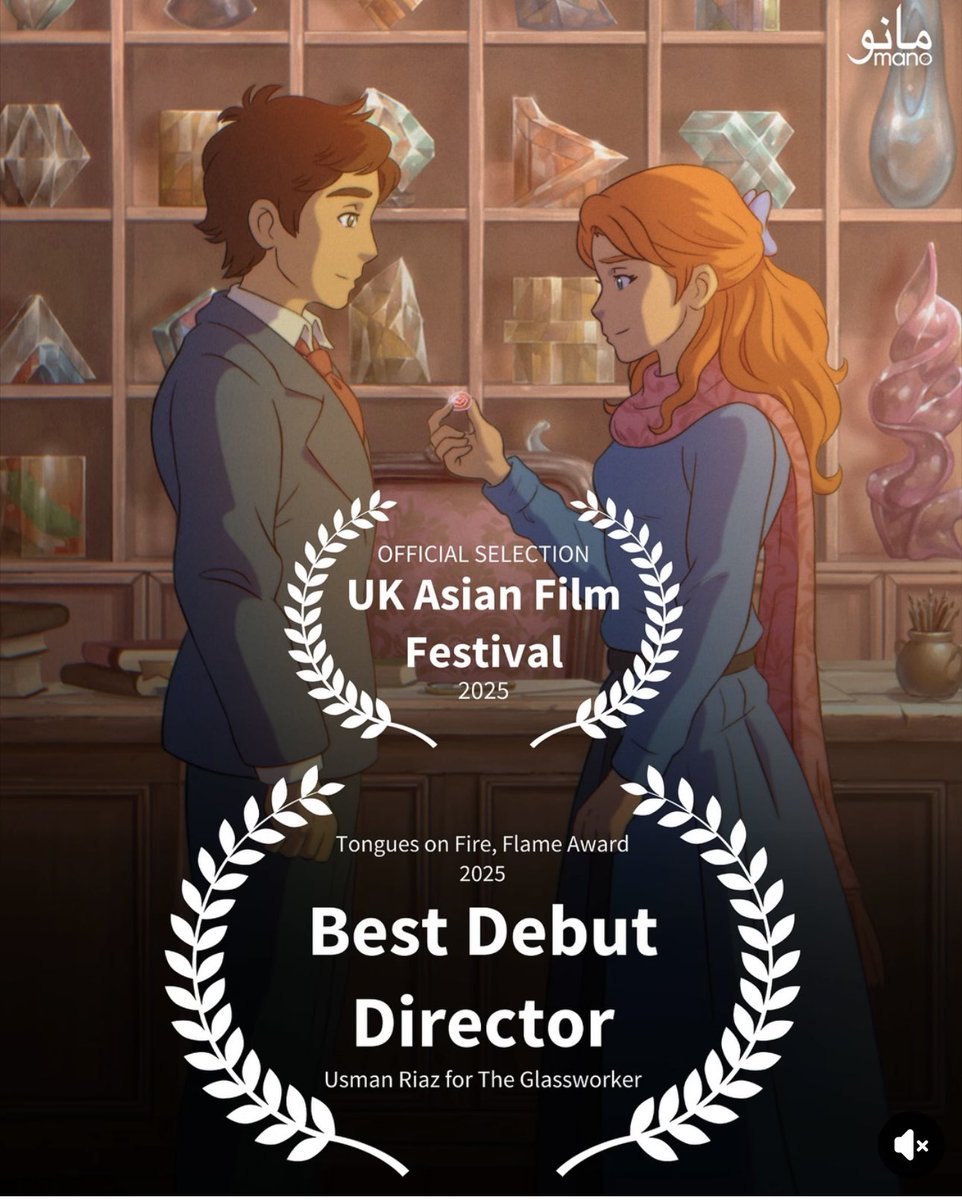 そういえば、Usman Riaz監督が2025年英国アジア映画祭にて、『The Glassworker』で最優秀新人監督賞「Tongues on Fire, Flame賞」を受賞したっーことをFBで先月末知りました。