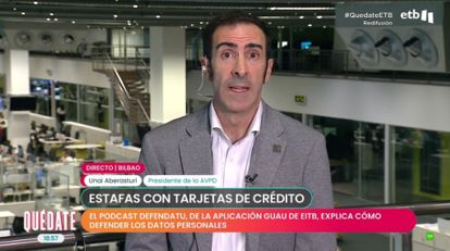 💳Zer da cardinga?
🔐Nola babestu gure bankuko txartelak?
Unai Aberasturik, <a href="/avpd_dbea/">AVPD - DBEA</a>-ko presidenteak, azaldu zuen atzo, Quedaten: eitb.eus/N_p8B4DX/
<a href="/EITBofiziala/">EITB</a> #bankutxartelak