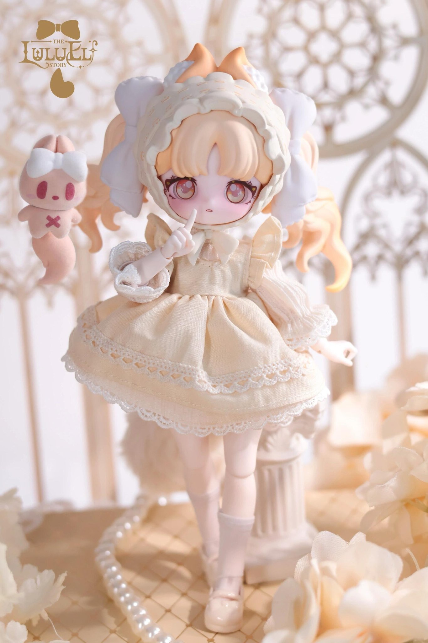 ドイリー1137❤️大輪薔薇とアネモネの華麗なドイリー✨特大73×42㎝ 374 - Fairy Saddle フェアリーサドル