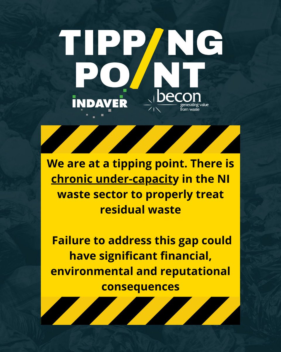The <a href="/Indaver_IRL_UK/">Indaver Ireland &UK</a>  Tipping Point report warns of a looming waste crisis in Northern Ireland unless urgent action is taken soon. Unlike our wastewater emergency, this one has a clear, funded and deliverable solution: the <a href="/_arc21/">arc21</a> project. Don't ignore the warning signs.

Read the