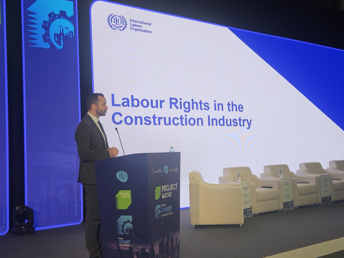 ILO Qatar (@iloqatar) on Twitter photo 👏 Pleased to join <a href="/ProjectQatarPQ/">PROJECT QATAR</a> 2025 last week alongside <a href="/NLinQatar/">Netherlands in Qatar</a> to discuss the central role that 🔊 social dialogue and #JointCommittees play in promoting decent work and #RespBiz♻️! 👏 Pleased to join <a href="/ProjectQatarPQ/">PROJECT QATAR</a> 2025 last week alongside <a href="/NLinQatar/">Netherlands in Qatar</a> to discuss the central role that 🔊 social dialogue and #JointCommittees play in promoting decent work and #RespBiz♻️!