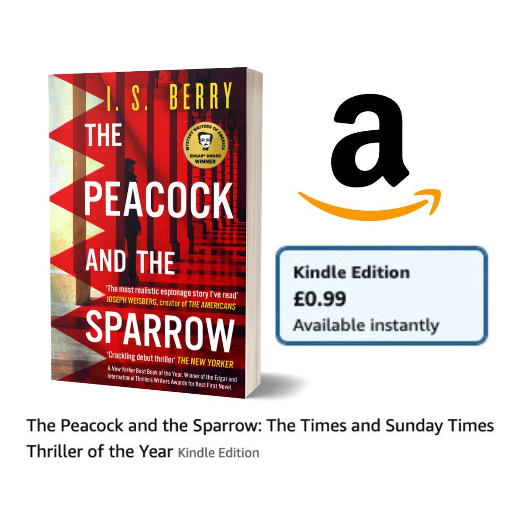 UK friends, for a limited time, THE PEACOCK AND THE SPARROW, named <a href="/thetimes/">The Times and The Sunday Times</a> Thriller of the Year,  is only £0.99 on <a href="/AmazonKindle/">Kindle</a>, which is like the cost of a shot of syrup in your coffee. ☕️ 📚

🔗amazon.co.uk/Peacock-Sparro…