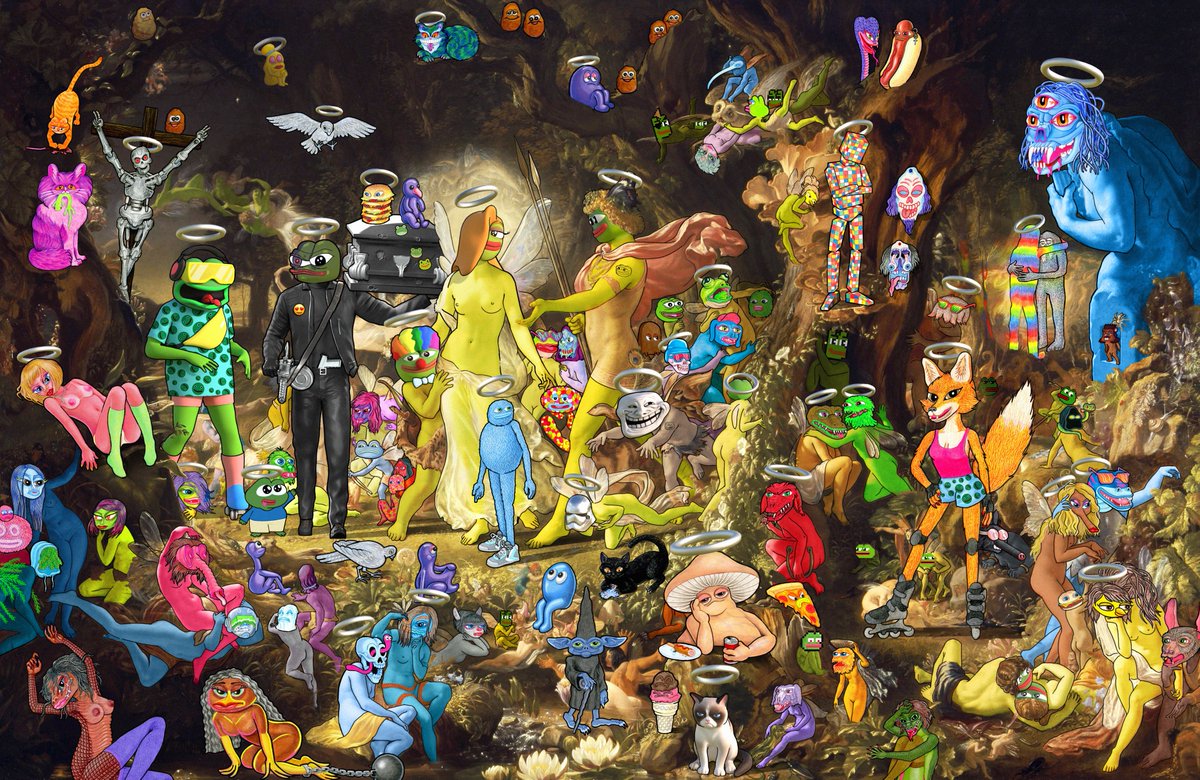 GM 🥰☕️🌞

When <a href="/Matt_Furie/">𝓜𝓪𝓽𝓽 𝓕𝓾𝓻𝓲𝓮</a>  creatures take over the art